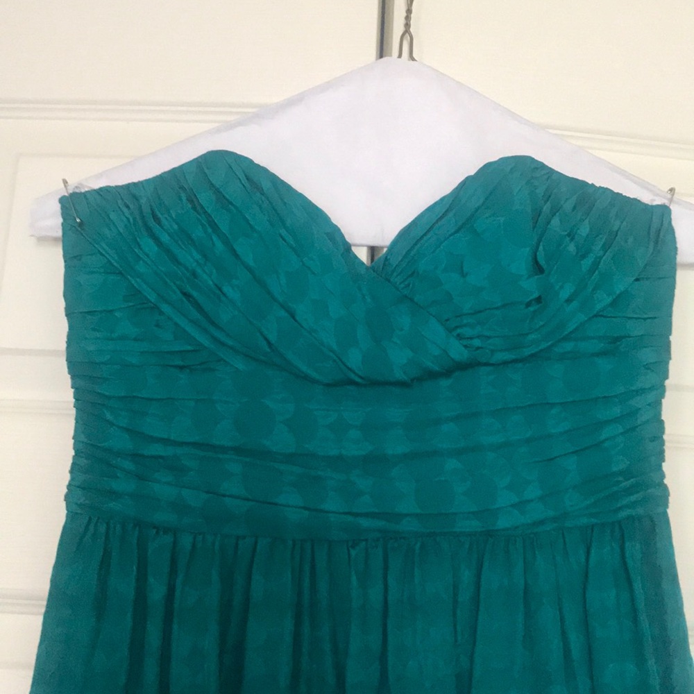 Strapless Green Shosanna Cocktail Dress